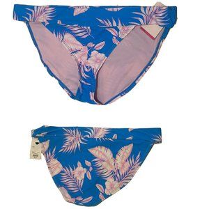 Hipster Bikini Junior Size XXL Floral Pink Blue